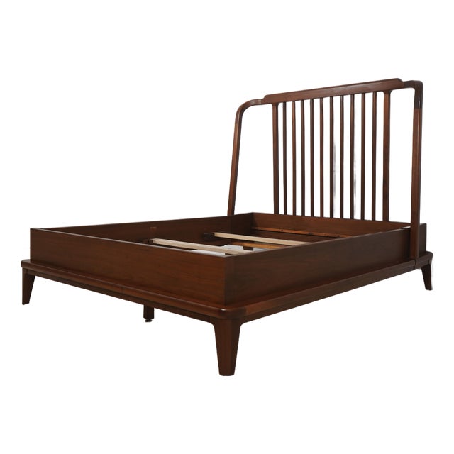 Stickley Walnut Grove Queen Size Spindle Bed For Sale