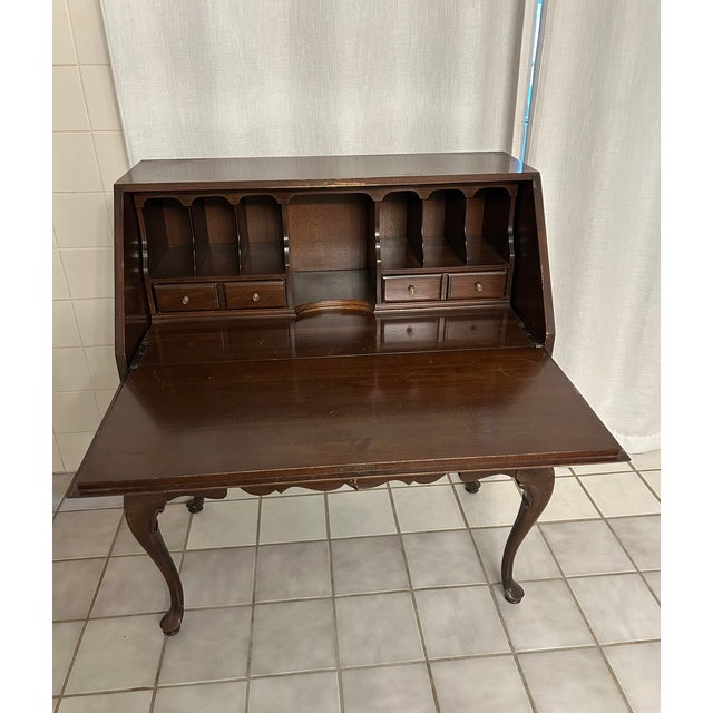 1980s 1980s Ethan Allen Secretary Desk For Sale - Image 5 of 6
