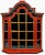 Dutch Folk Art Hindeloopen Wall Vitrine For Sale - Image 4 of 4