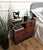 Art Deco Italian Nightstands in Wood and Black Glass Top, 1940s, Set of 2 For Sale - Image 3 of 11