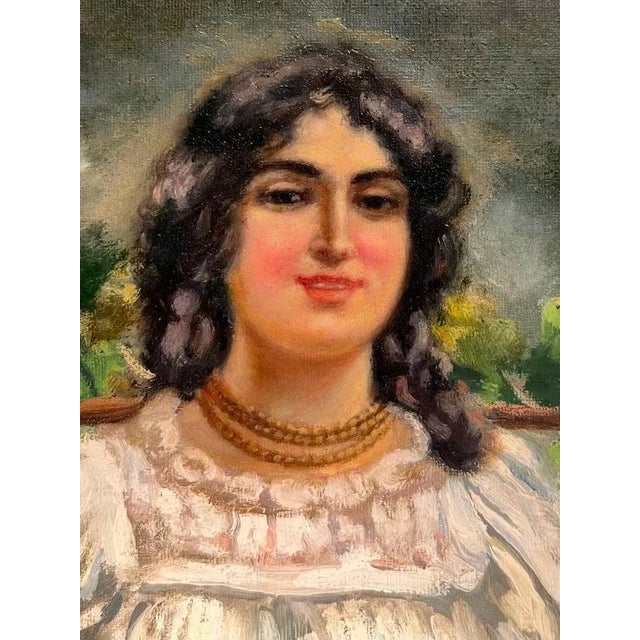 R. Luzio, Figurative Scene, Oil on Canvas, Framed For Sale - Image 3 of 18