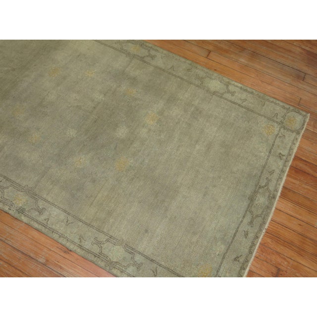Early 21st Century Vintage Zabihi Collection Gray Turkish Rug For Sale - Image 5 of 12