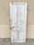 Wood Antique Architectural Salvage Gray White Distress Painted Wooden Interior Door For Sale - Image 7 of 12