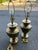 1970s Mid 20th Century Hammered Metal Lamps - a Pair For Sale - Image 5 of 9