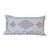 White Moroccan Cactus Silk Pillow For Sale