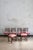 20th Century Wooden Chairs with Striped Seats, 1950s, Set of 6 For Sale - Image 6 of 6
