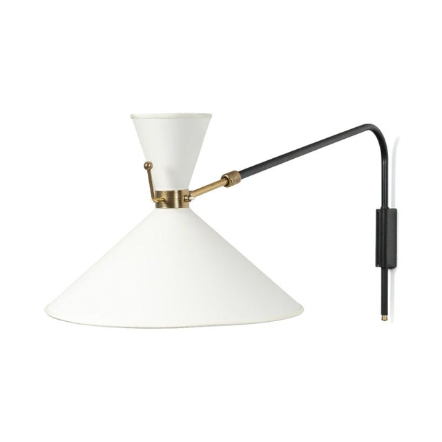 Mid-Century Modern Wall Light by Robert Mathieu, 1950 For Sale - Image 3 of 12