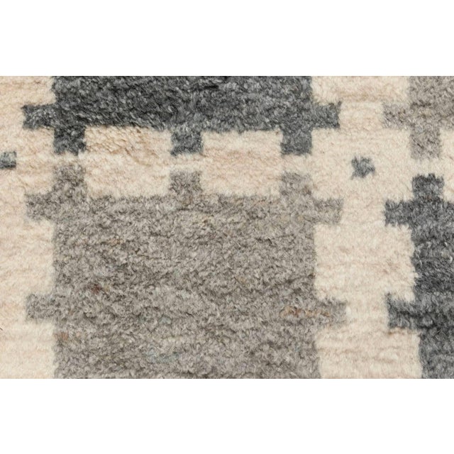 Modern Scandinavian Geometric Wool Pile Rug by Doris Leslie Blau Size: 4'10" × 7'1" (147 × 215 cm). Rooted in the...