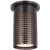 Precision Short Monopoint Flush Mount in Bronze with White Glass Designer: Kelly Wearstler Canopy: 4.5" Round Mounting:...