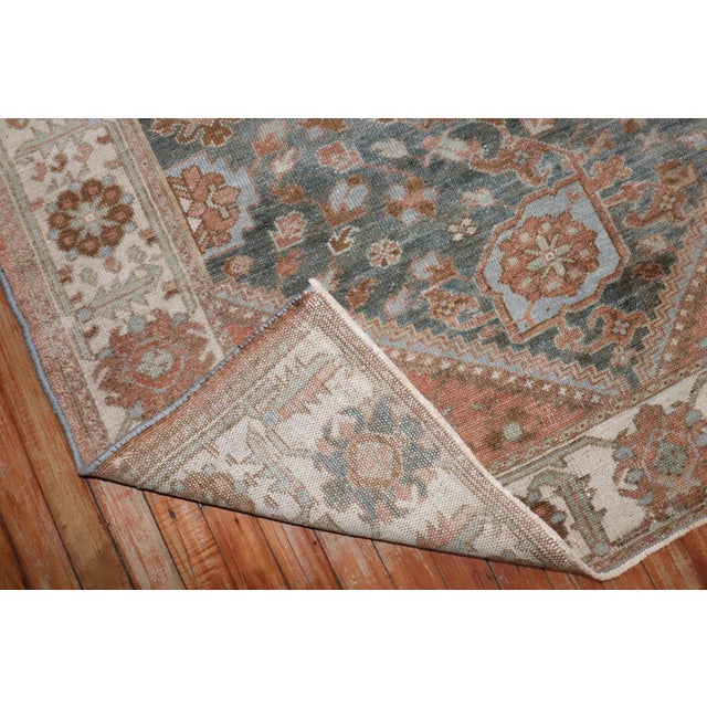 Persian Malayer Accent Rug in earth tones from the 2nd quarter of the 20th century size 4' 5" x 6'10"