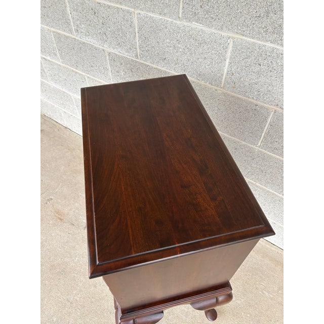 Wood Cresent Furniture Georgian Style Cherry 4 Drawer Silver Chest For Sale - Image 7 of 9