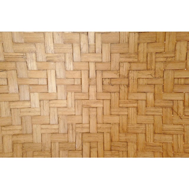 2010s Java Bamboo Round Basket For Sale - Image 5 of 8