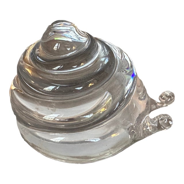 Göran Wärff Kosta Boda Art Glass Snail Sculpture For Sale