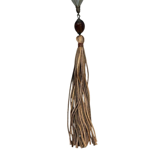Textile Fortuny Silk Cesendello Ceiling or Wall Light For Sale - Image 7 of 10