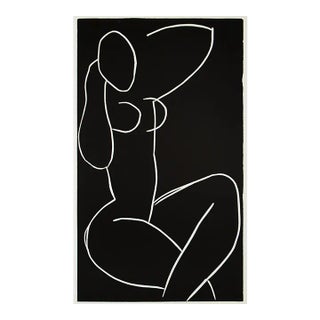 1990 After Henri Matisse, "Seated Nude With Crossed Legs 2" Black and White Print For Sale