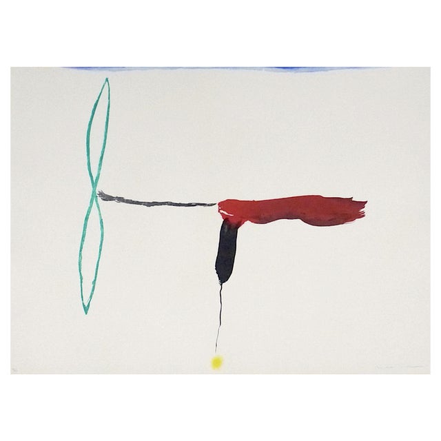 Josep Riera i Arago, Avion à l’hélice verte, Etching For Sale