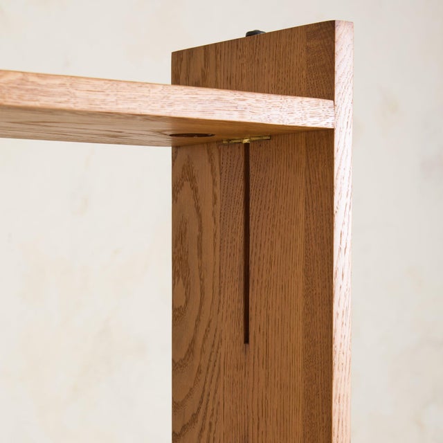 Wood Italian Modular Oak Bookcase, 1970s For Sale - Image 7 of 11