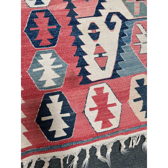 3ft 7in × 5ft Turkish Kilim Rug, Vintage For Sale - Image 11 of 12