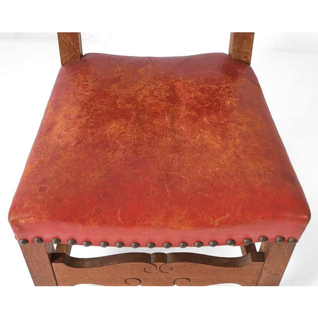 1950s Set 8 Danish Mid Century Old School Dining Chairs For Sale In New York - Image 6 of 11