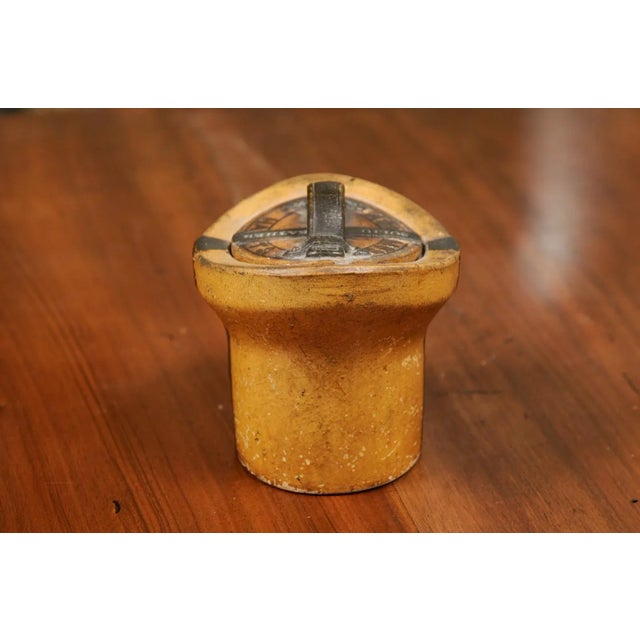 Ceramic English 19th Century Pottery Container with Hat Box Shape and Petite Lid For Sale - Image 7 of 13