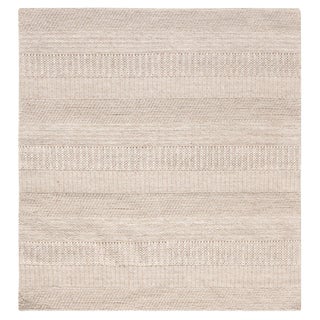 Modern Beige and Gray Flat-Weave Wool Rug by Doris Leslie Blau For Sale