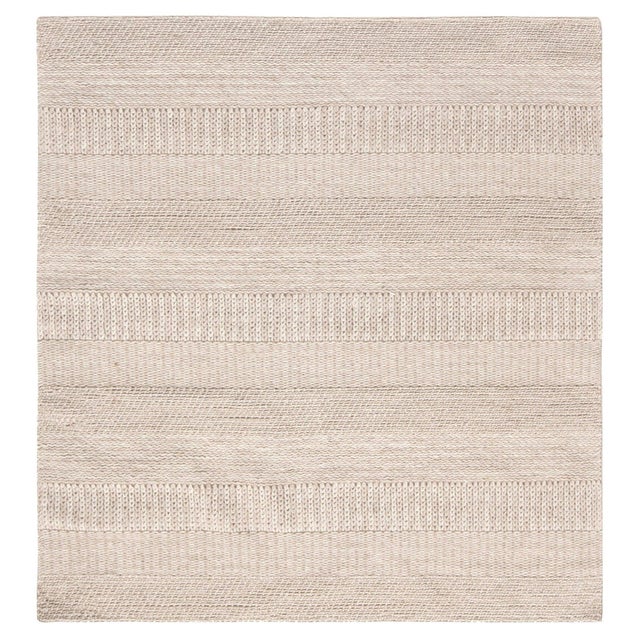 Modern Beige and Gray Flat-Weave Wool Rug by Doris Leslie Blau For Sale