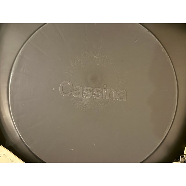 Cassina – Set of Six Leather Dining/Arm Chairs For Sale In Aspen - Image 6 of 10