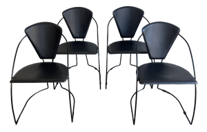 Linda Dining Chairs by Arrben, Italy, 1980s, Set of 4