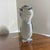 Glass Vintage Clear Art Glass Owl Figurine Paperweight For Sale - Image 7 of 7