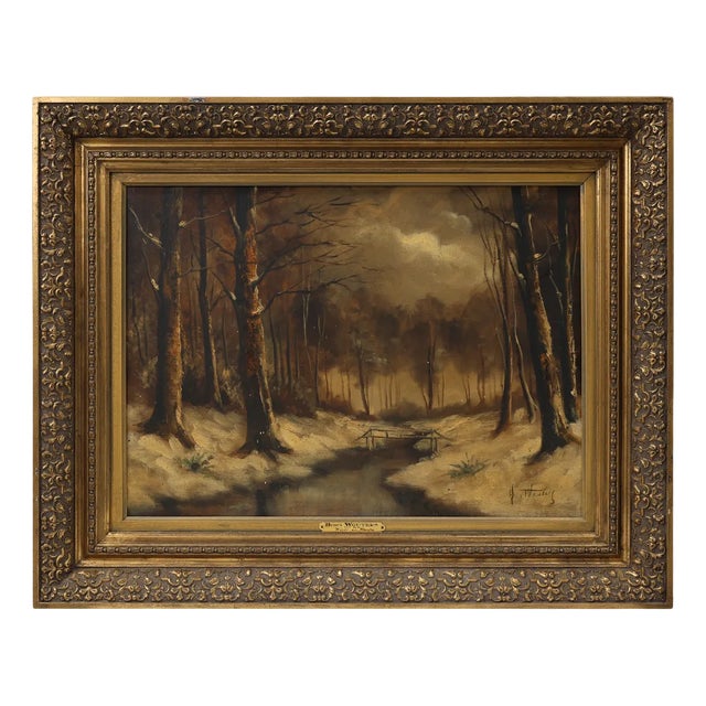 Henri Wouters, Hover en Flandre, 1920s, Oil on Canvas, Framed For Sale