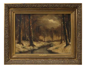 Henri Wouters, Hover en Flandre, 1920s, Oil on Canvas, Framed
