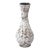Mid-Century Modernist White and Earth Toned Ceramic Vase For Sale