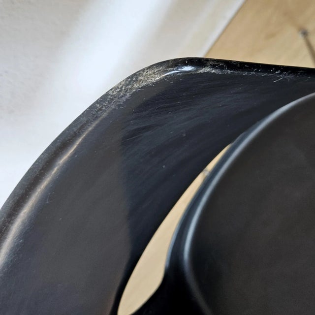 Black Mid-Century Dining Chairs by Kay Korbing for Fibrex, 1960s, Set of 4 For Sale - Image 8 of 15