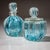 Turquoise Mid-20th Century Hollywood Regency Style Murano Glass Bottles, Italy For Sale - Image 8 of 11