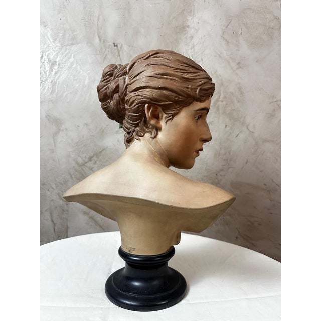 Plaster Bust of a Woman For Sale - Image 10 of 15