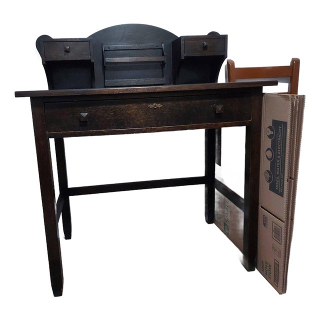 1910s Oscar Onken Co. Arts & Crafts-Style Writing Desk For Sale