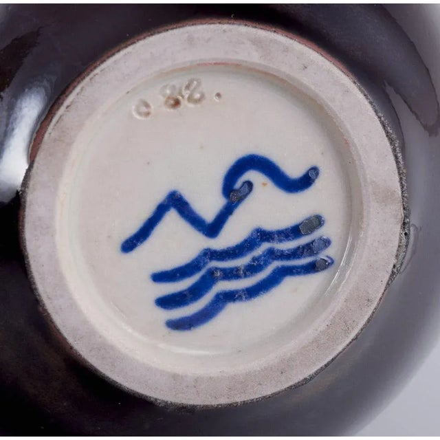 1930s Stoneware Vase with Double Gourd-Shaped by Nils Thorsson for Royal Copenhagen, 1930s For Sale - Image 5 of 6