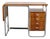 Bauhaus Children's Desk with Drop Leaf in Walnut and Chrome, 1930s For Sale