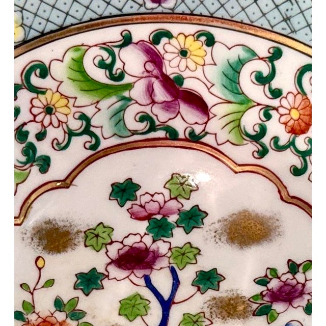 Mid-Century Modern Mid 20th Century Lenwile Ardalt Hand‑Painted Czech Porcelain Bowl – Roosters & Flowers For Sale - Image 3 of 10