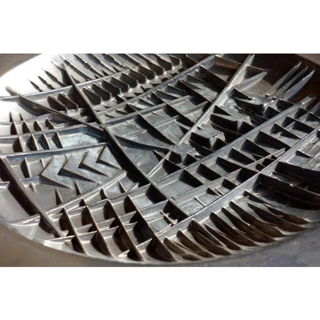 1980s Italian Modern Plate by Arnaldo Pomodoro for Rossicone, 1982 For Sale - Image 5 of 8