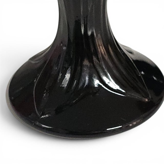 Mid 20th Century La Rochère Fidji Black Amethyst Pressed Glass Goblets, Set of Eight For Sale - Image 15 of 15