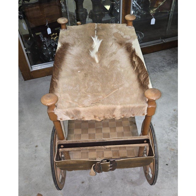 Brown Serving Bar Cart, 1970s For Sale - Image 8 of 9