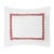 Greek Key King Sham, Red