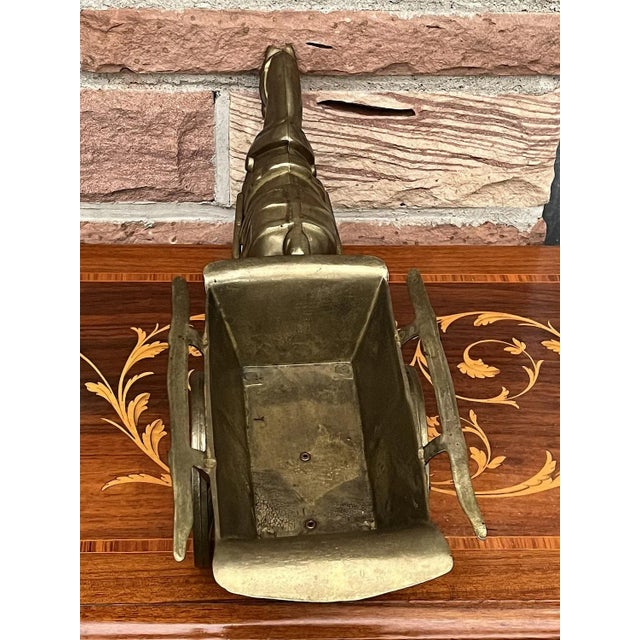 Decorative Brass Horse-Drawn Carriage, 1920s For Sale - Image 3 of 10