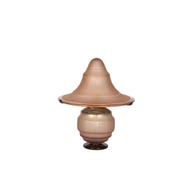 French Art Deco Mushroom Table Lamp, 1930s For Sale - Image 3 of 6