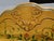 Pair Vintage French Provincial Hand Painted Gold Floral Twin Headboards W Rails For Sale - Image 10 of 17