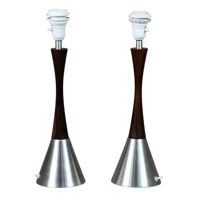 Swedish Nr B-06 Table Lamps by Berndt Nordstedt for Bergboms, 1960s, Set of 2 For Sale