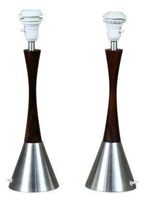 Swedish Nr B-06 Table Lamps by Berndt Nordstedt for Bergboms, 1960s, Set of 2
