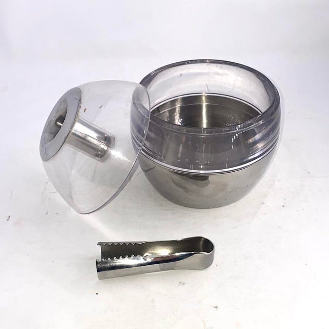 1970s Vintage 1970s Crate & Barrel "Metro" Space Age Ice Bucket — Made in Italy For Sale - Image 5 of 6