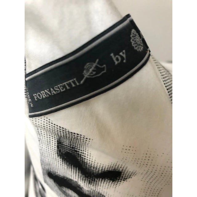 2010s Fornasetti Mouths Throw Pillow, Tema E Variazioni Collection, Reversible, Black & White, Rare, Discontinued For Sale - Image 5 of 8